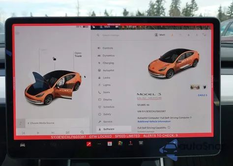 2020 Tesla Model 3 Performance Dual Motor All-Wheel Drive z USA, uszkodzony, nr VIN 5YJ3E1ECXLF603387